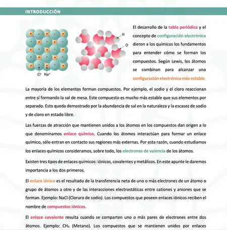 Enlaces químicos — enlace iónico y covalente